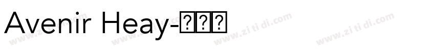 Avenir Heay字体转换
